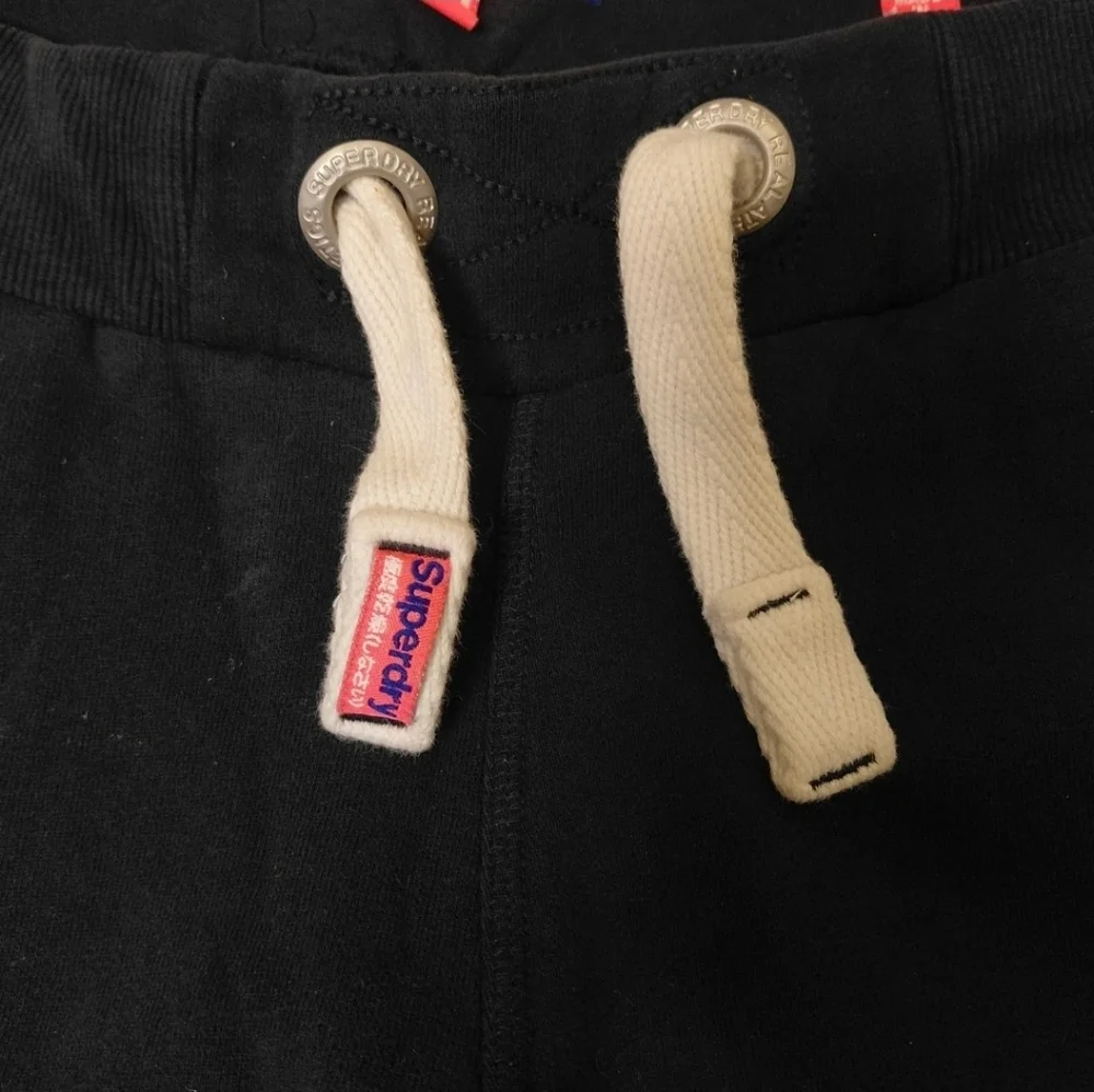 Superdry Women's Track And Field Joggers Sweatpants Pants Black Size M - Picture 8 of 16